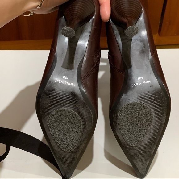 Nine West women’s genuine leather heel boots - Picture 7 of 10